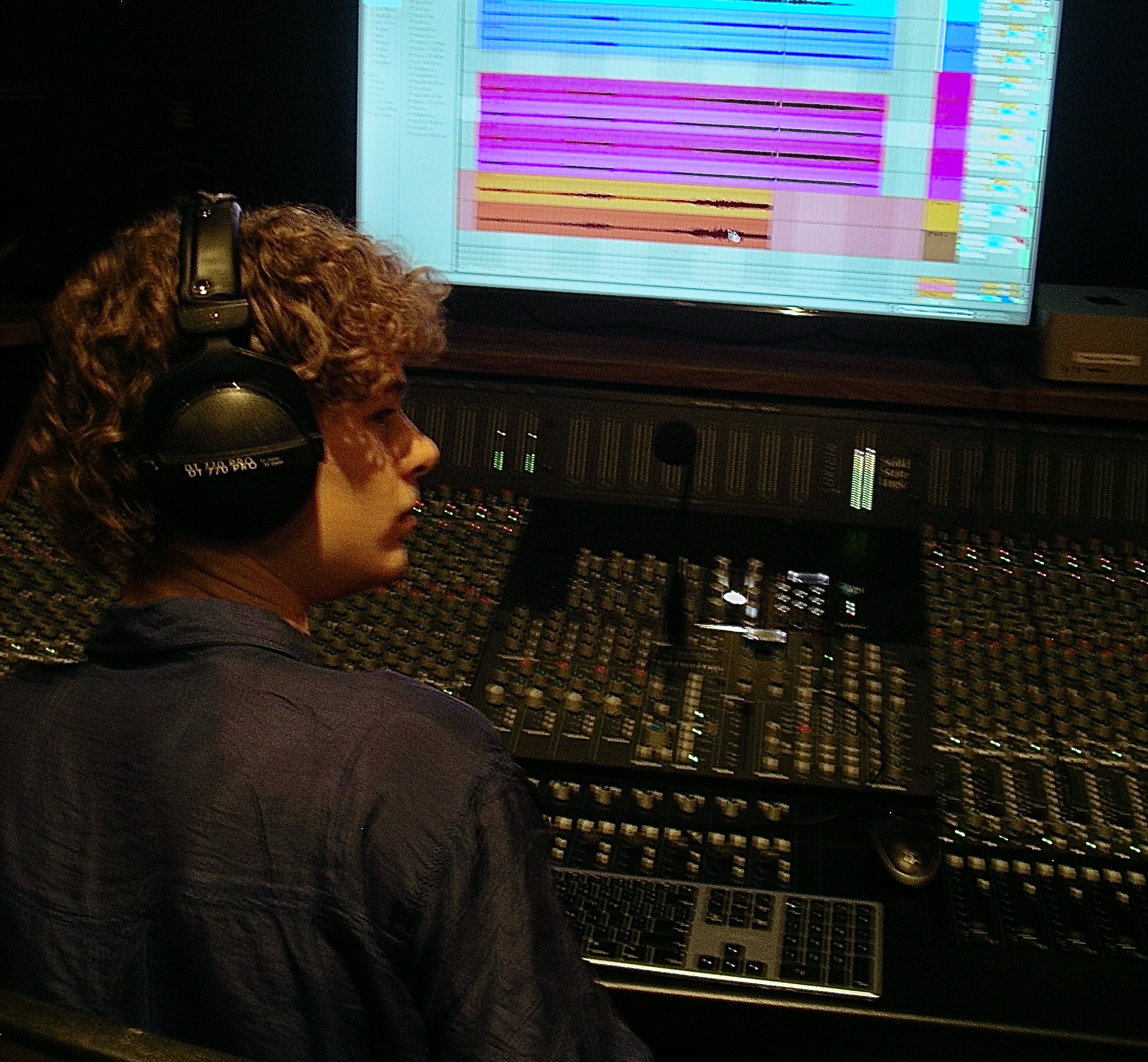 Albert Howe in the studio